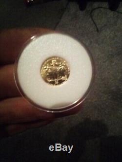 2019 Cook Islands $5 Indian Head 1/10th Ounce. 24 Pure Gold Collector Coin