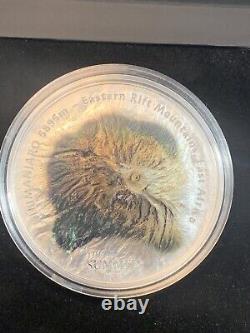 2019 Cook Islands 5 Oz Silver HIGH RELIEF $25 KILIMANJARO 7 Summits Smartminting