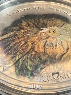 2019 Cook Islands 5 Oz Silver HIGH RELIEF $25 KILIMANJARO 7 Summits Smartminting