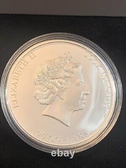 2019 Cook Islands 5 Oz Silver HIGH RELIEF $25 KILIMANJARO 7 Summits Smartminting