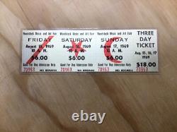 2019 Cook Islands 50 Years Woodstock Silver Guitar Pick & Silver Ticket Stub E10