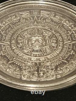 2019 Cook Islands Aztec Calendar 3 oz Silver Coin 20 Dollars Ultra High Relief