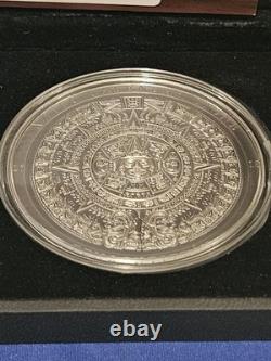 2019 Cook Islands Aztec Calendar 3 oz Silver Coin 20 Dollars Ultra High Relief