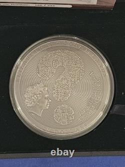 2019 Cook Islands Aztec Calendar 3 oz Silver Coin 20 Dollars Ultra High Relief
