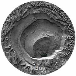2019 MOON LANDING, Footprint with Moon Meteorite, 1oz, 5$ Cook Islands