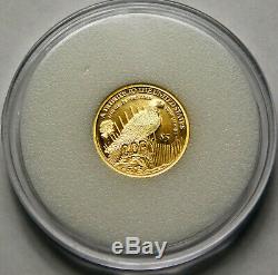 2019 Peace Liberty $5 Coin 1/10 oz 24% Gold Cook Islands Proof Coin