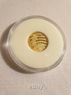 2019 Statue of Liberty $5. 24 pure gold coin With COA