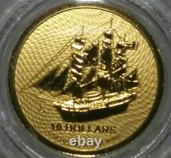 2020 1/10 oz Cook Island Bounty Gold Coin (BU) Free Shipping in Factory Capsule