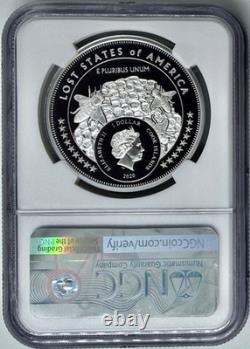 2020 $1 Cook Islands Silver Coin Lost State of Deseret NGC PF70 Brigham Young