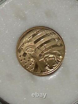 2020 $5 1/10 oz. 24 Fine=6K Cook Islands Statue of Liberty Coin 24%