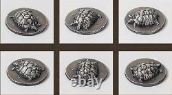 2020 $5 Cook Islands, Tortoise 1oz 999 Silver Coin with Box Silver