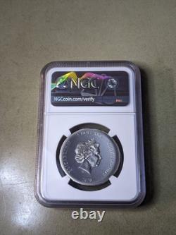 2020 $5 Cook Islands Tortoise Ultra High Relief Antiqued NGC MS69-999 Mintage