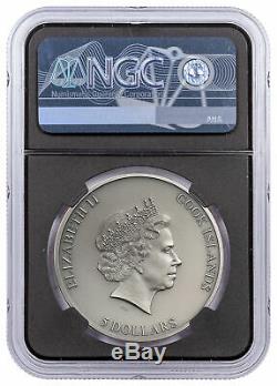 2020 CI $5 1 oz Silver Trapped II High Relief Antiqued NGC MS70 FR BC WithCOA