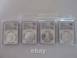 2020 Cook Islands $1 Lost States of America 4-Coin Silver Proof Set PF 70 UCAM