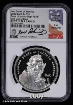 2020 Cook Islands $1 Lost States of America State of Jacinto NGC PF70 UCAM HR