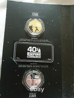 2020 Cook Islands 14 x Star Wars 25 Cents Silver Plated Colour Coins Collection