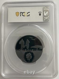 2020 Cook Islands $20 Fighter Pilot PCGS PR69DCAM High Relief Black Proof