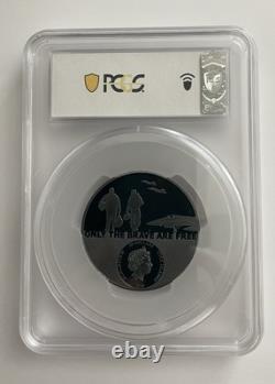 2020 Cook Islands $20 Fighter Pilot PCGS PR69DCAM High Relief Black Proof