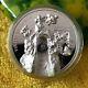 2020 Cook Islands 33mm Space meteorite inlaid silver coin 1oz