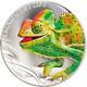 2020 Cook Islands $5 Magnificent Life Chameleon 1 oz 999 Silver Coin 999 Made