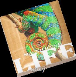 2020 Cook Islands $5 Magnificent Life Chameleon 1 oz 999 Silver Coin 999 Made