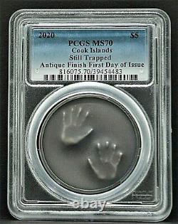 2020 Cook Islands $5 STILL TRAPPED High Relief PCGS MS70 FDOI