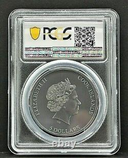 2020 Cook Islands $5 STILL TRAPPED High Relief PCGS MS70 FDOI