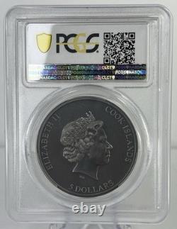2020 Cook Islands $5 Still Trapped PCGS MS70 Antiqued FDOI Coin