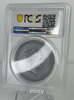 2020 Cook Islands $5 Still Trapped PCGS MS70 Antiqued FDOI Coin