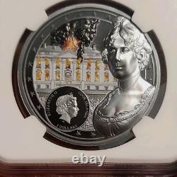 2020 Cook Islands $5 The White House. 999 Silver Ultra High Relief NGC PF70 UC