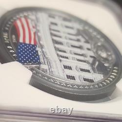 2020 Cook Islands $5 The White House. 999 Silver Ultra High Relief NGC PF70 UC