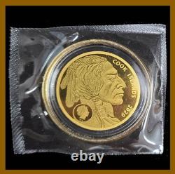 2020 Cook Islands Indian Buffalo $5.9999 Fine Gold Coin Pure Gold