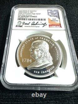 2020 Cook Islands Lost States of America 1 Ounce State of Franklin NGC PR70