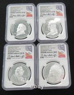 2020 Cook Islands Lost States of America 4 Coin Set NGC Graded PF70