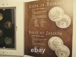 2020 Cook Islands Lost States of America 4 Coin Set, original packaging