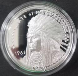 2020 Cook Islands Lost States of America McDonald 1oz Silver Proof Coin