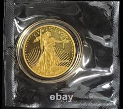 2020 Cook Islands Saint Gaudens $5.9999 Fine Gold Eagle Coin With Capsule COA