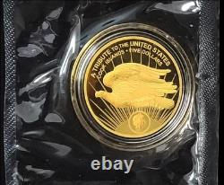 2020 Cook Islands Saint Gaudens $5.9999 Fine Gold Eagle Coin With Capsule COA