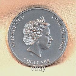 2020 Cook Islands Still Trapped 1 oz. 999 Silver $5 Coin Antique Finish COA/Box