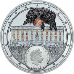 2020 Cook Islands The White House 2 oz. 999 High Relief Silver Coin NGC PF70