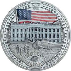 2020 Cook Islands The White House 2 oz. 999 High Relief Silver Coin NGC PF70