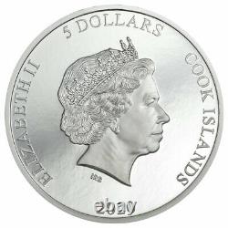 2020 Cook Islands Vinales Meteroite Ultra High Relief 1 oz Silver Proof $5 OGP