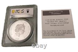 2020 Magnificent Life Chameleon 1oz Silver PCGS PR70 DCAM Box&COA, Cook Islands