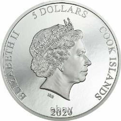 2020 Viñales Vinales Meteorite Impact Silver $5 Coin UHF High Relief Cook Island