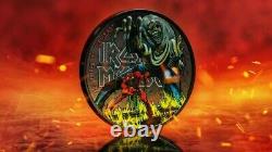 2021 1 Oz Silver $5 Cook Islands The Number Of The Beast IRON MAIDEN Coin