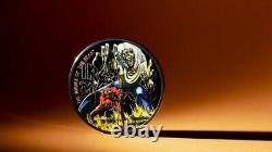 2021 1 Oz Silver $5 Cook Islands The Number Of The Beast IRON MAIDEN Coin