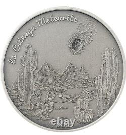 2021 1 oz Silver La Cienega Meteorite Coin Cook Islands. 999 Fine (withBox & COA)