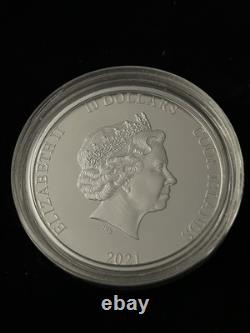 2021 $10 Classic Car Open Roads, Mintage. 999 Coins, Cook Islands, 2oz Silver