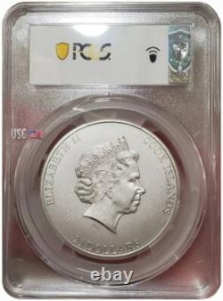 2021 $25 Cook Islands 7 Summit MOUNT ELBRUS PCGS MS70 FDOI 5 Oz Silver Coin