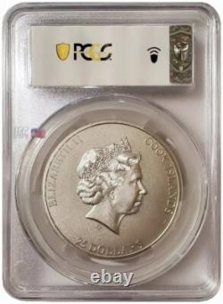 2021 $25 Cook Islands 7 Summit MOUNT ELBRUS PCGS MS70 FDOI 5 Oz Silver Coin